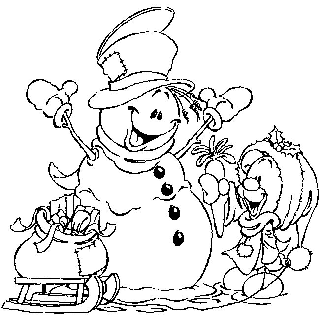 Bałwany kolorowanki